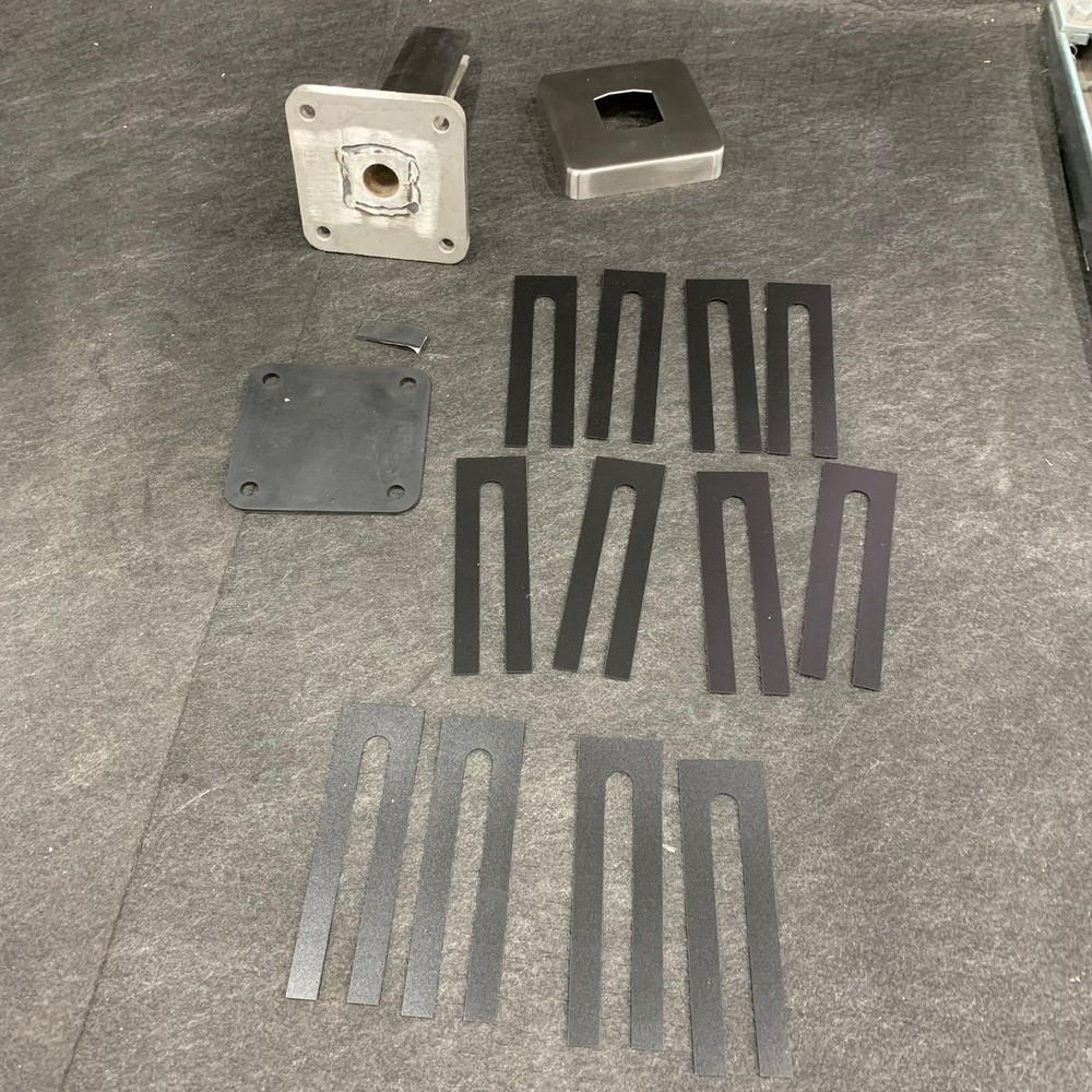 CRL Beveled Surface Mount Frameless Windscreen Clamp In Brushed Stainless