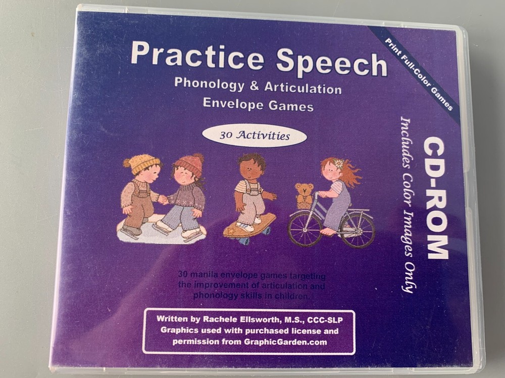 Practice Speech Phonology & Articulation Envelope Games - 30 Activities