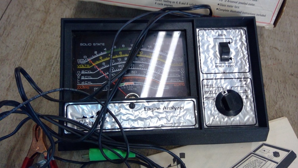 SEARS ENGINE ANALYZER Model 161-2161 Original Box . Made in USA.