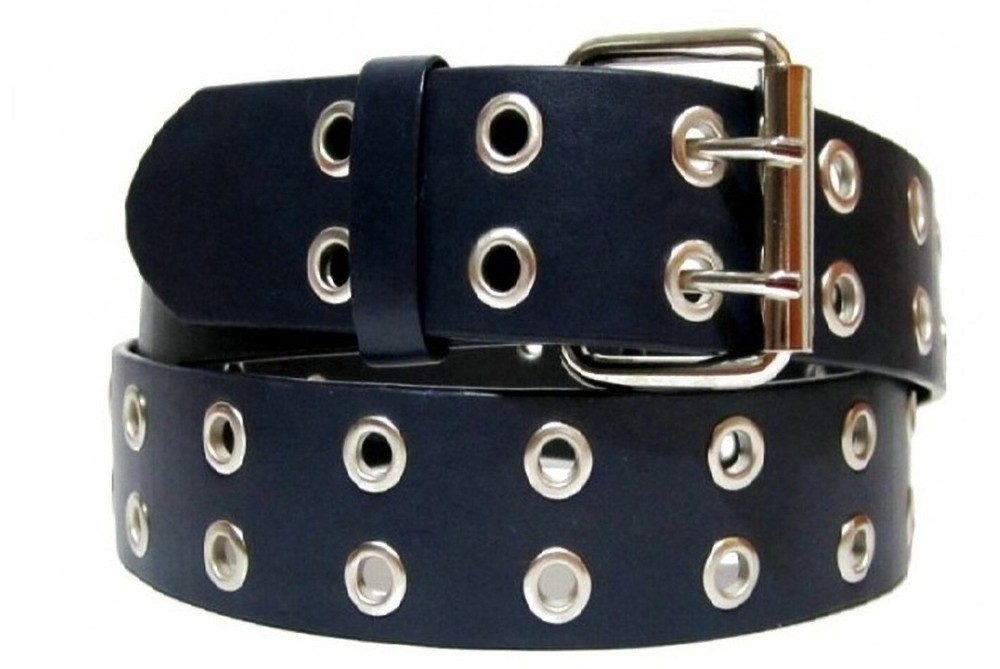EMP Unisex Bonded Leather 2-rows Grommet Belt