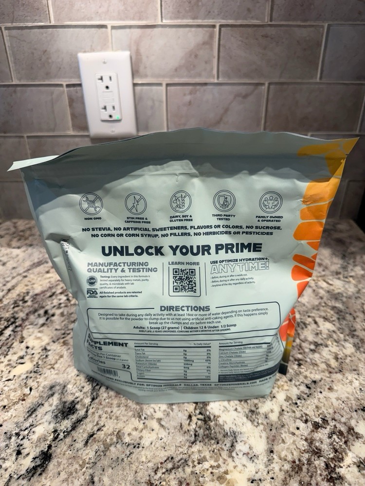 Optimize Hydration Electrolyte Powder, Citrus Blast