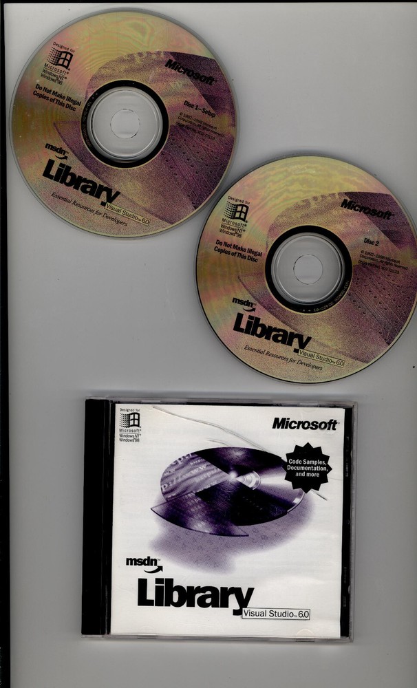 Microsoft Visual Studio 6.0 & msdn Library / Windows 2000
