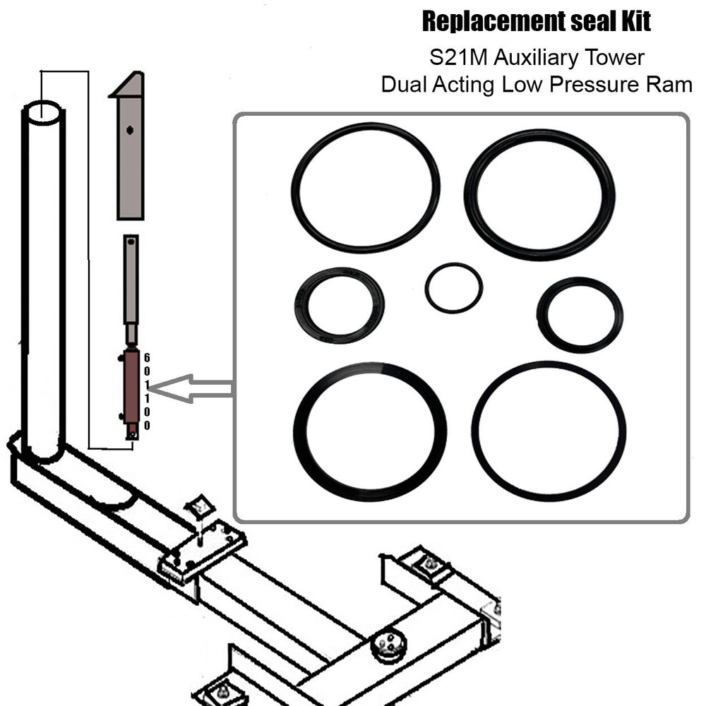 Replacement Chief 21M Auxiliary Tower Ram Seal Kit - Dual Acting Rams