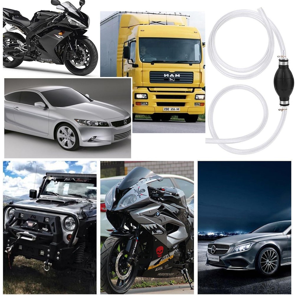 Gasoline Siphon Hose Pump, Hand Pump for Transfer, Manual...