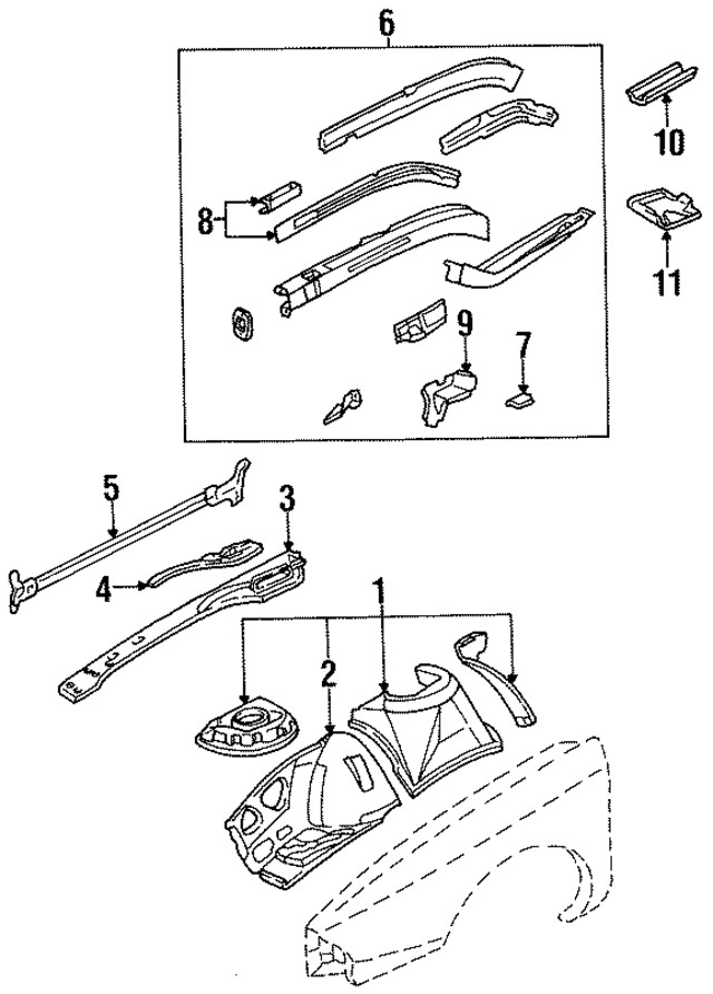 Genuine GM Strut Bar 25553127