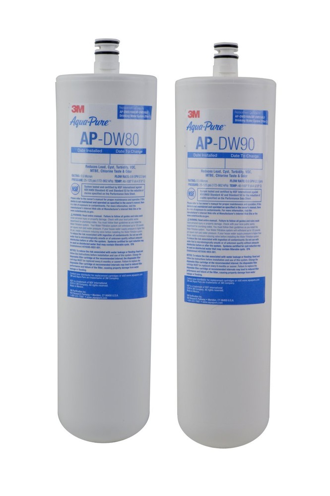 3M Aqua-Pure AP-DW80-90 Pre & Post Replacement Water Filter Cartridge Set