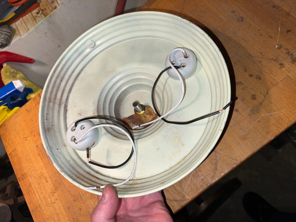 1930’s Antique Art Deco Flush MountFixture Rare