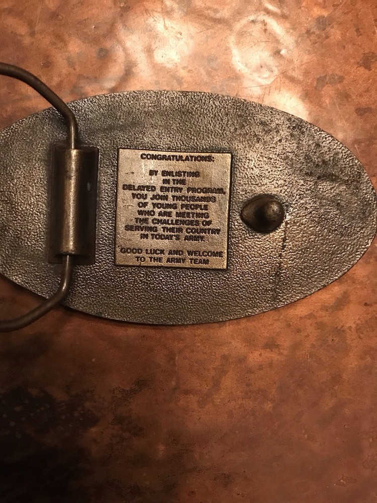 US ARMY brass belt buckle