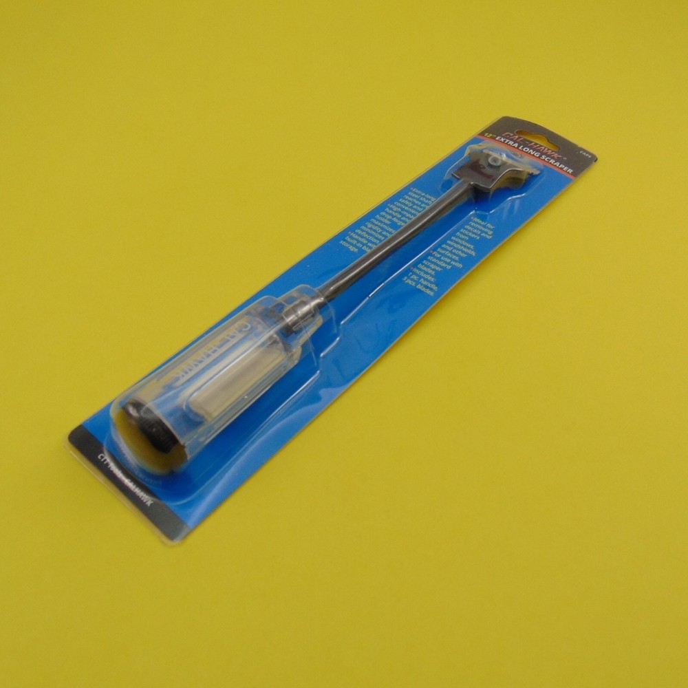 Extra Long Handle Scraper Razor Blade Holder Window Sticker Decal Removal Tool