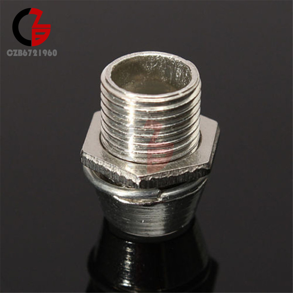 10PCS 5MM Chrome Silver Metal Bezel LED Holder Mount Panel Display Base Rubber