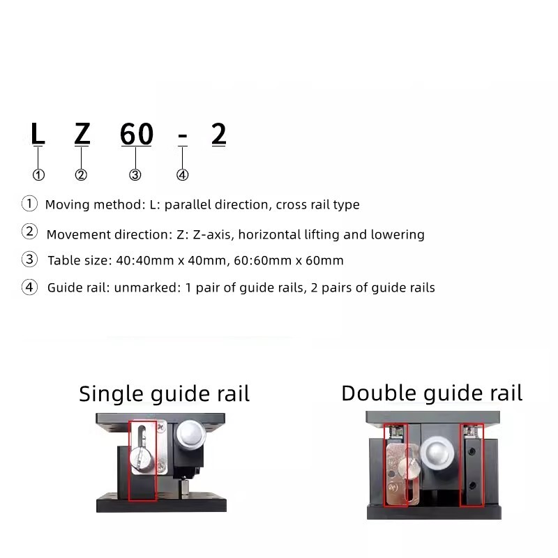 CNC Double guide rail Z-axis lifting platform LZ60-2 Guide rail lifting platform
