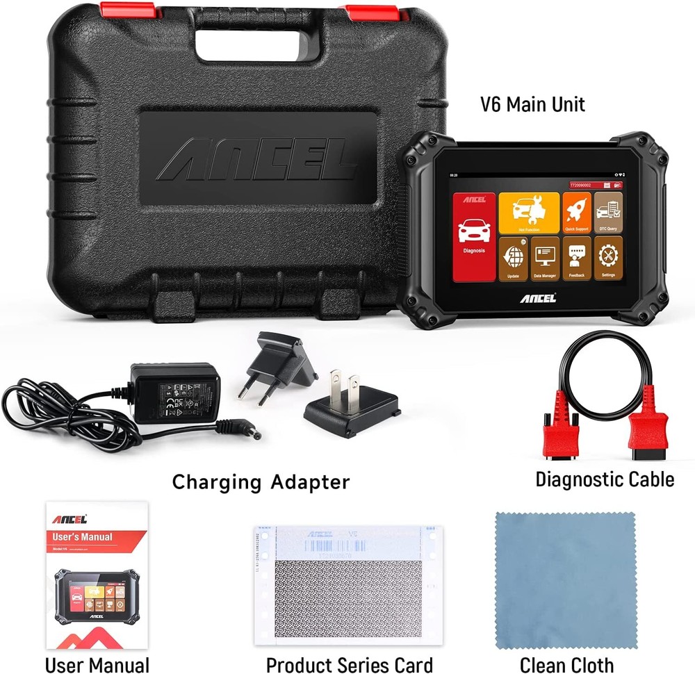 ANCEL V6 Full System OBD2 Scanner Car Diagnostic Tool Code Reader Bidirectional