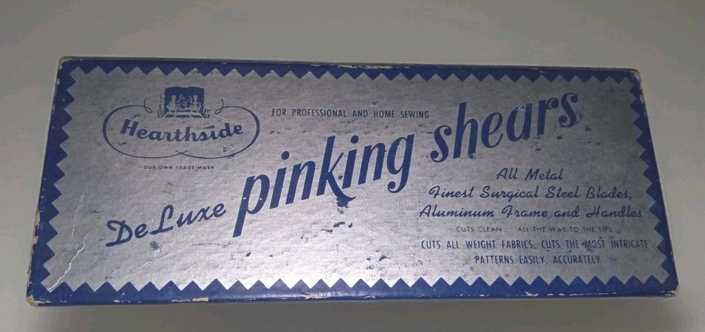 Vtg Hearthside DeLuxe Pinking Shears No. 2003