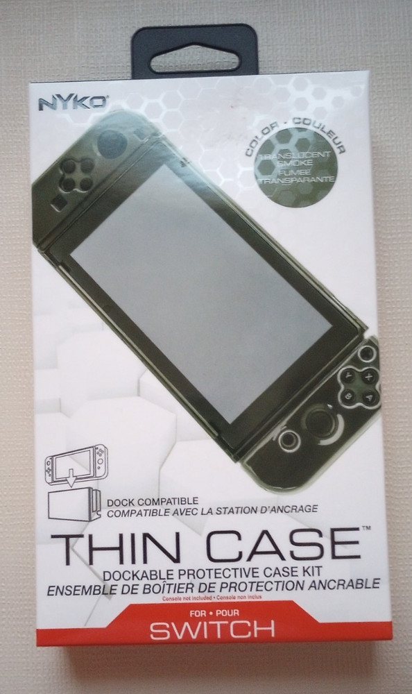 Nyko Thin Case Dockable Protective Case Kit for Switch (Black)