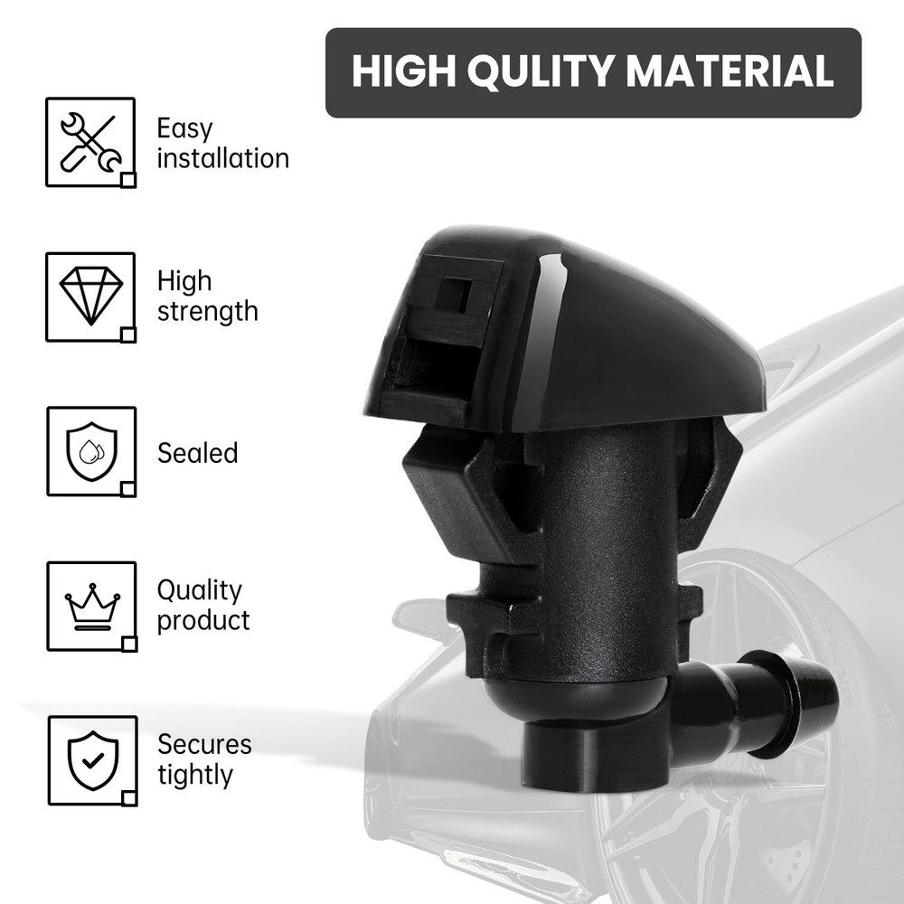 2PCS Front Windshield Washer Nozzle Fit for 2008-2012 Jeep Liberty