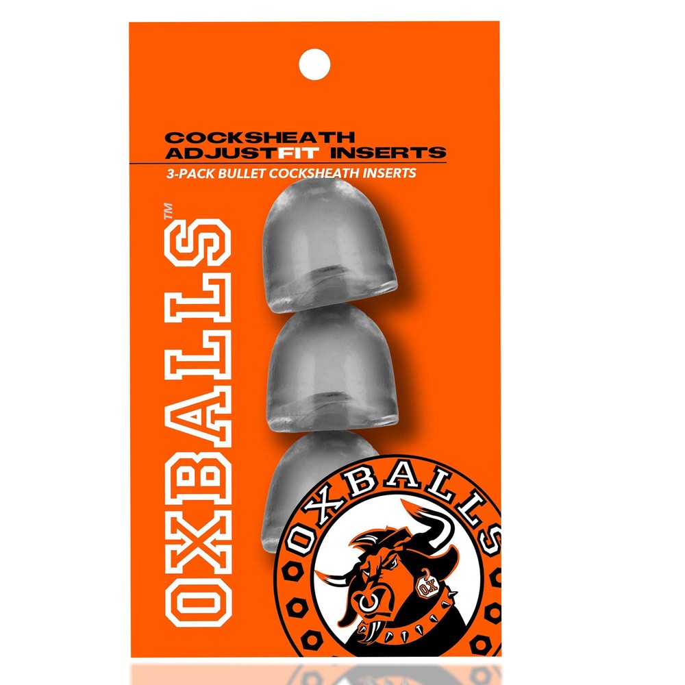 Oxballs Penis Extender Inserts 3pc Adjust Fit Inserts Clear