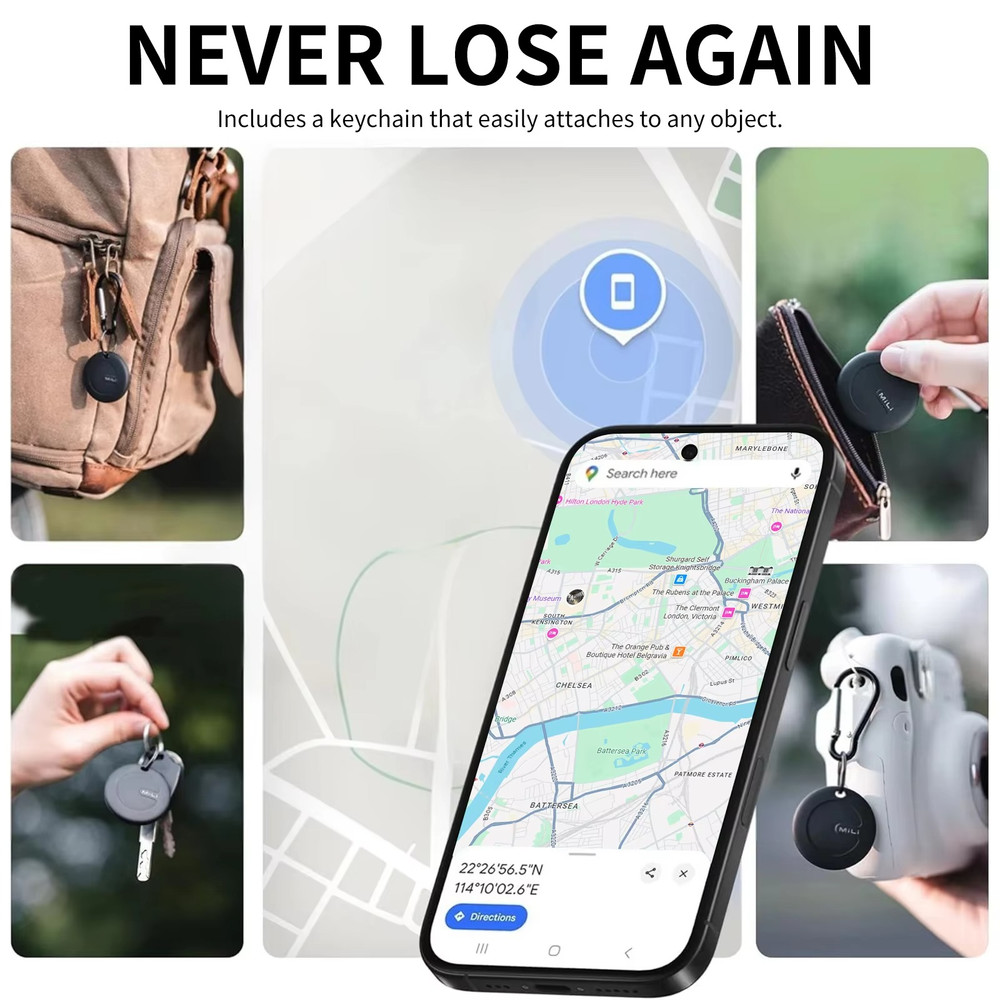 Smart Tag GPS Tracker Work With Android Find My Google Certified Bluetooth Locat