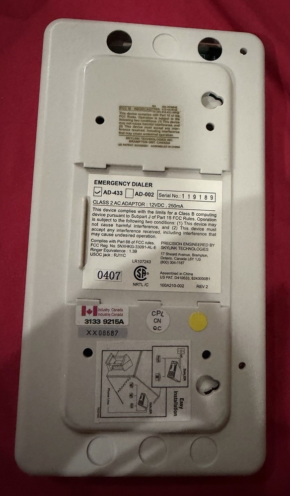 Sky Link DIAL-ALERT AD-433S