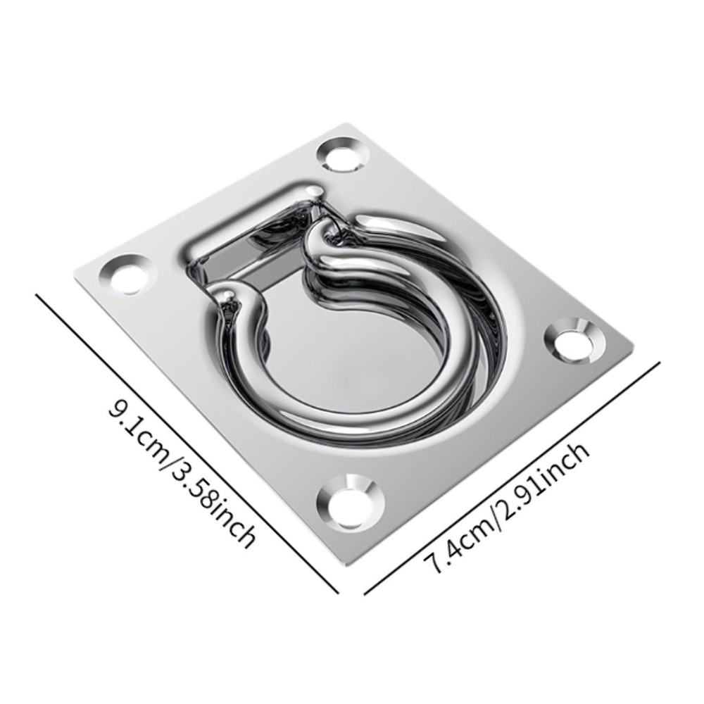 Boat Hatch Recessed Pull Handle Floor Rope Tie-down Flush Lifting Ring Pull