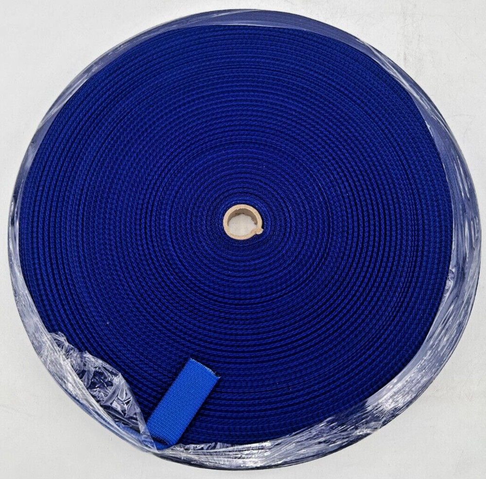SUNBRELLA 1" PACIFIC BLUE WEBBING 85+ YARDS ON ROLL