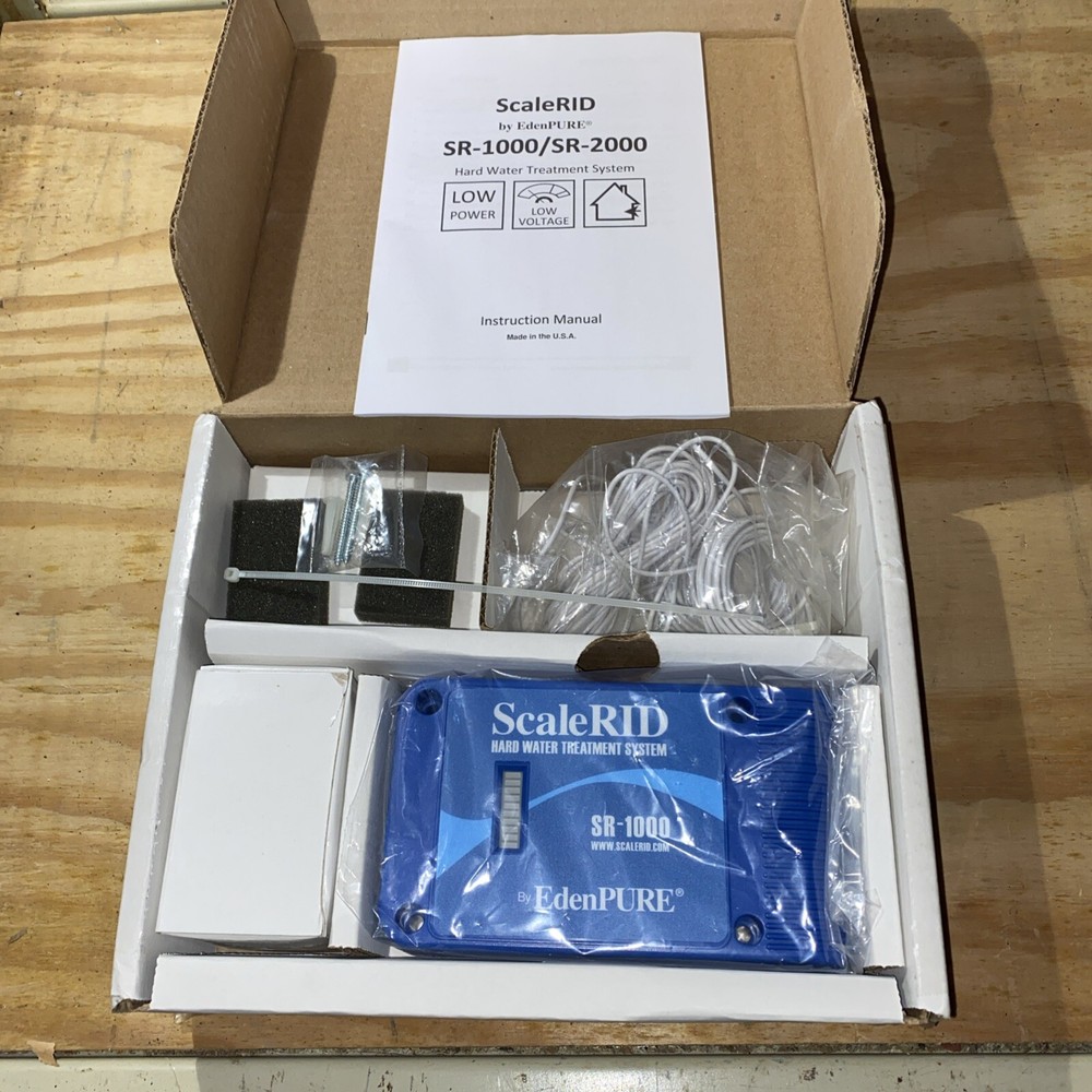 Edenpure SR-1000 Scalerid Hard Water Treatment System New Read
