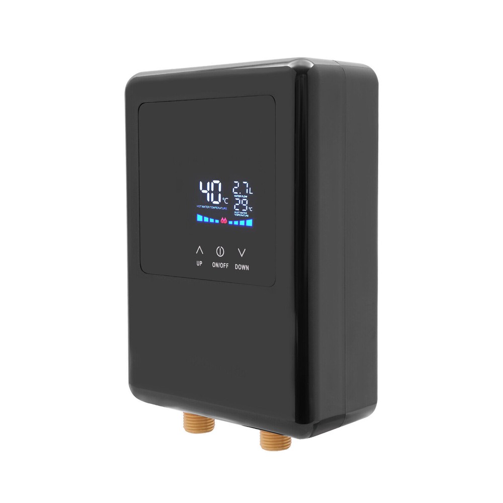 4500W Tankless Electric Hot Water Heater LCD Display Instant Boiler for Sink USA