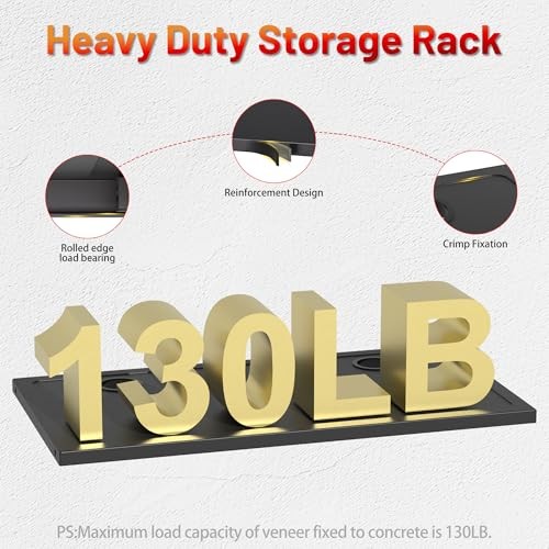 Power Tool Organizer Wall Mount with Charging Station, Garage 4 Drill 4 layer