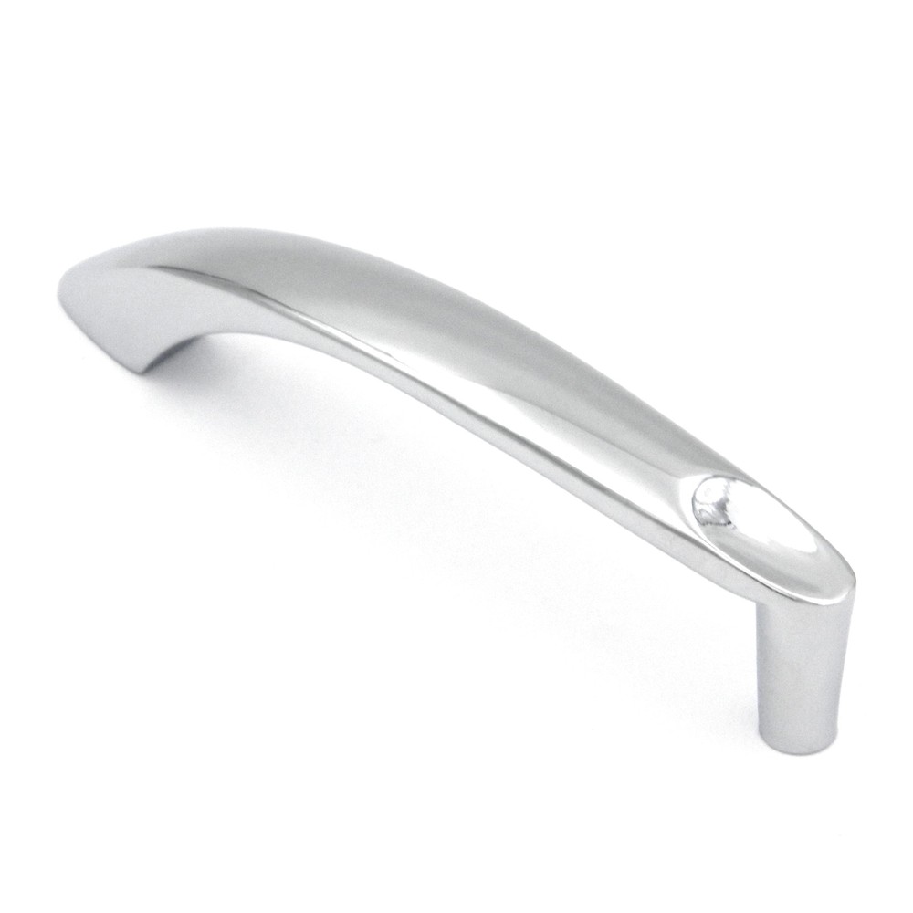 P4596-CH Chrome 3 3/4"cc Half-Arch Cabinet Handle Pull Hickory's Metropolis