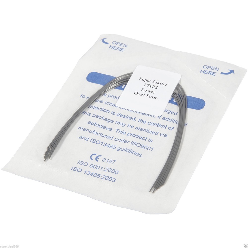 10* Dental Orthodontic Super Elastic Niti Rectangular Arch Wire 17X22 Lower