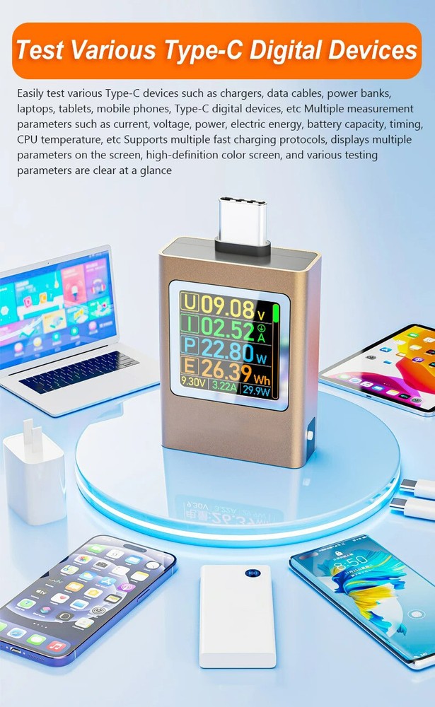 Power Meter Testers Eversame PD3.1 Digital Multimeter Voltage Current Voltmeter