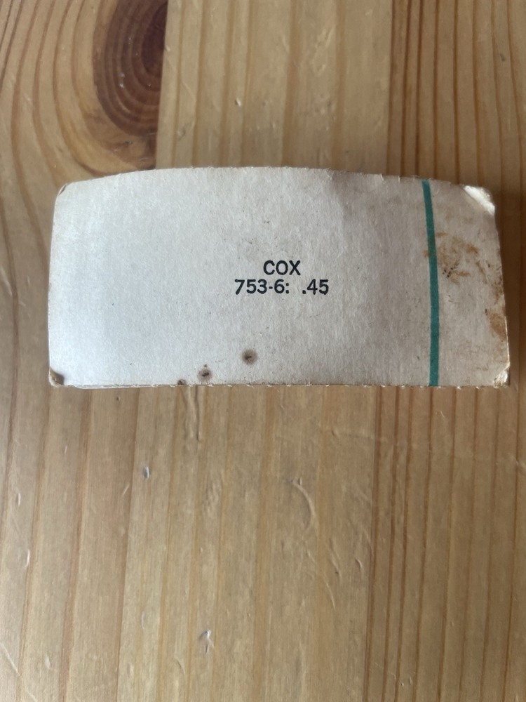 Cox Thimble Drome Fuel Filter NOS