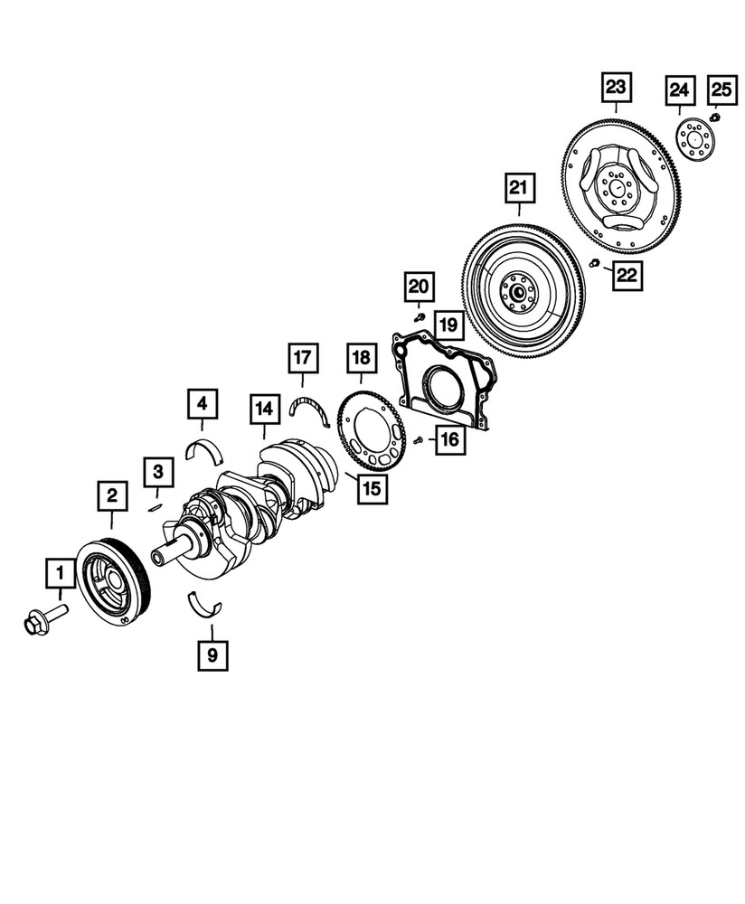 Genuine Mopar Hex Flange Head Bolt Mounting 6509903AA