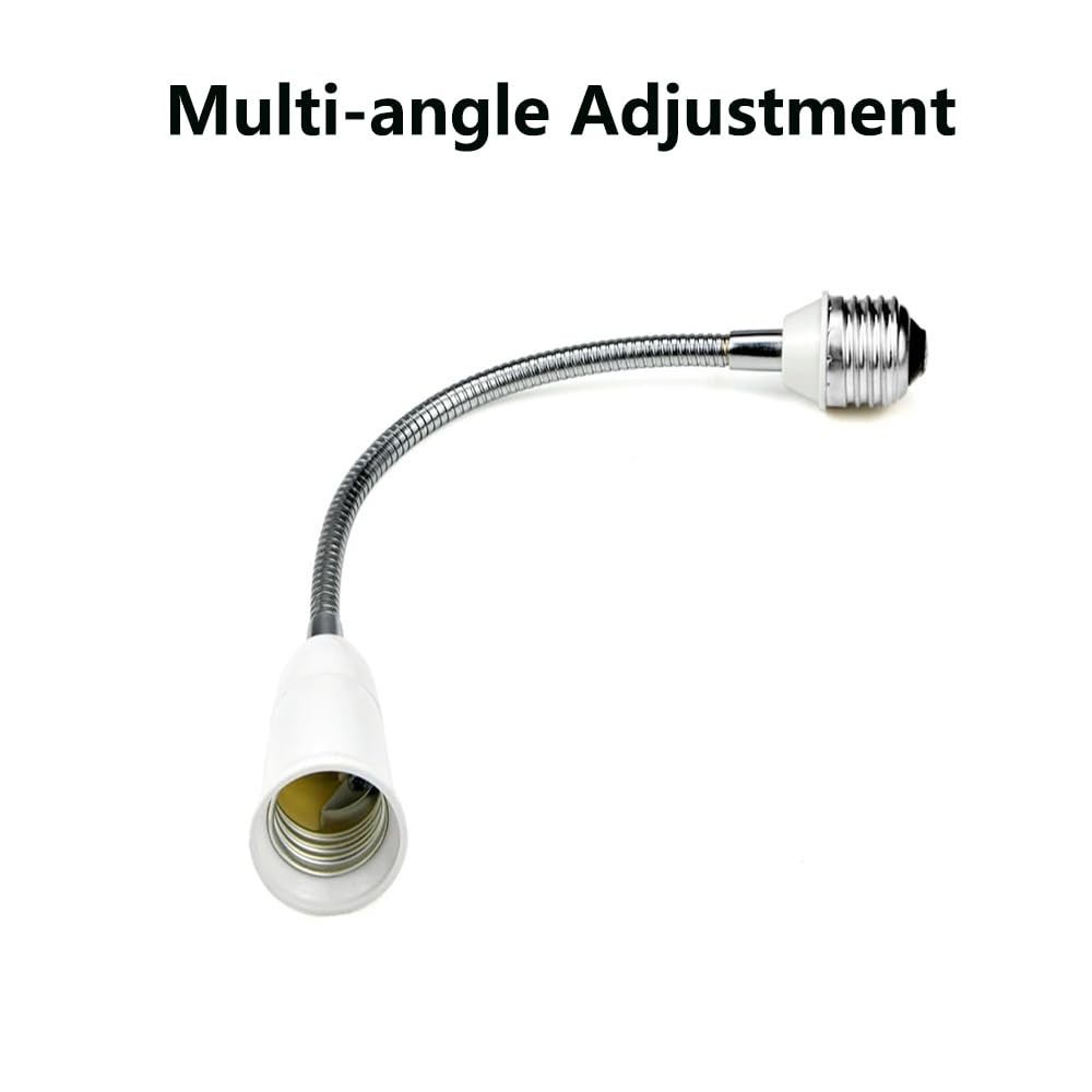 E26/E27 Light Socket Extender Adapter, 30cm/12 inch Bulb White