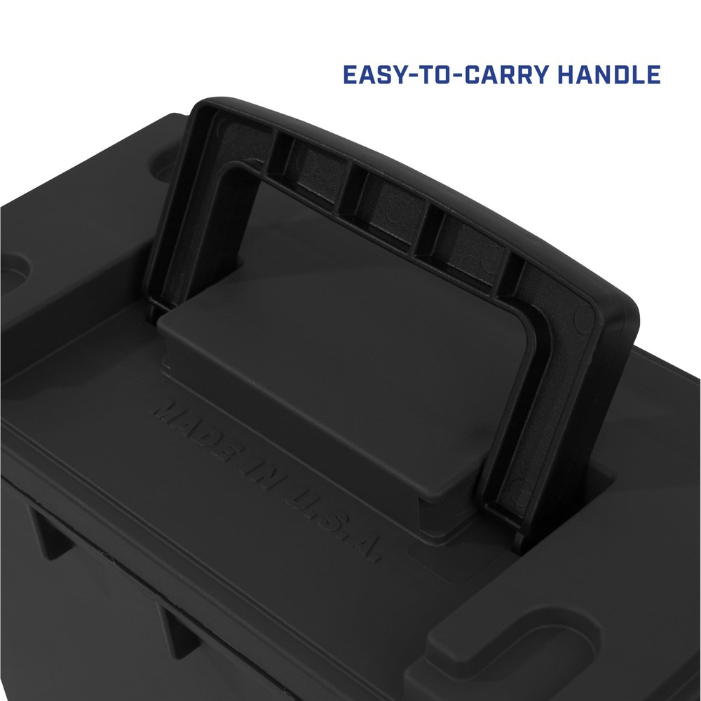 Sheffield 12629 Ammo Storage Box, Stackable .30 Cal Standard Single, Black