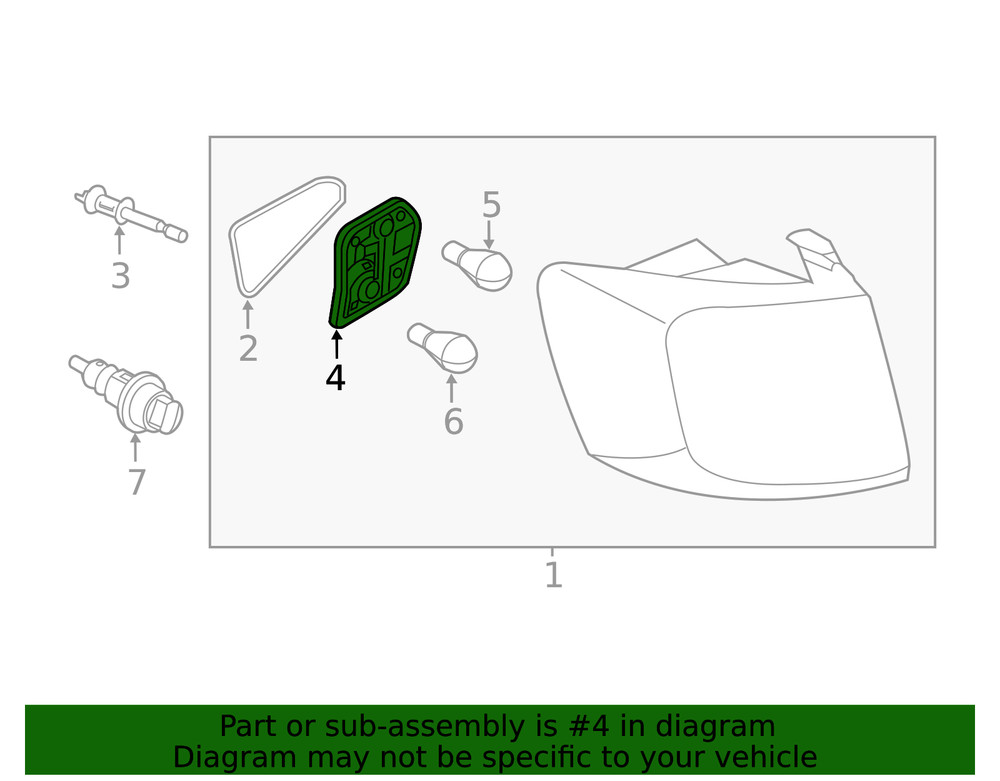 Genuine Volkswagen Socket Plate 5C6-945-257