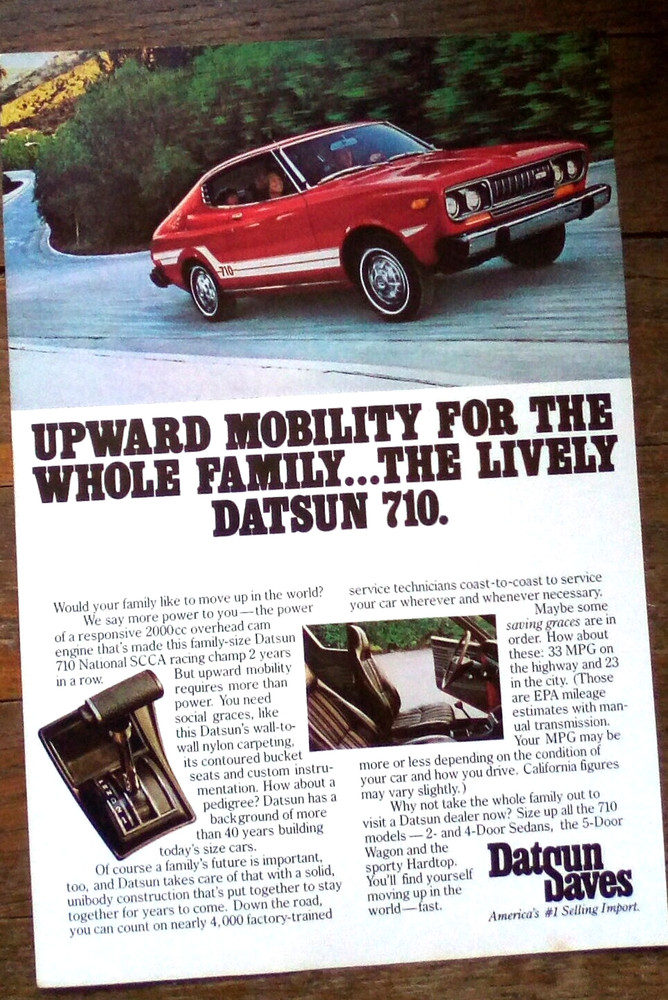 1976 Datsun 710 Print Ad