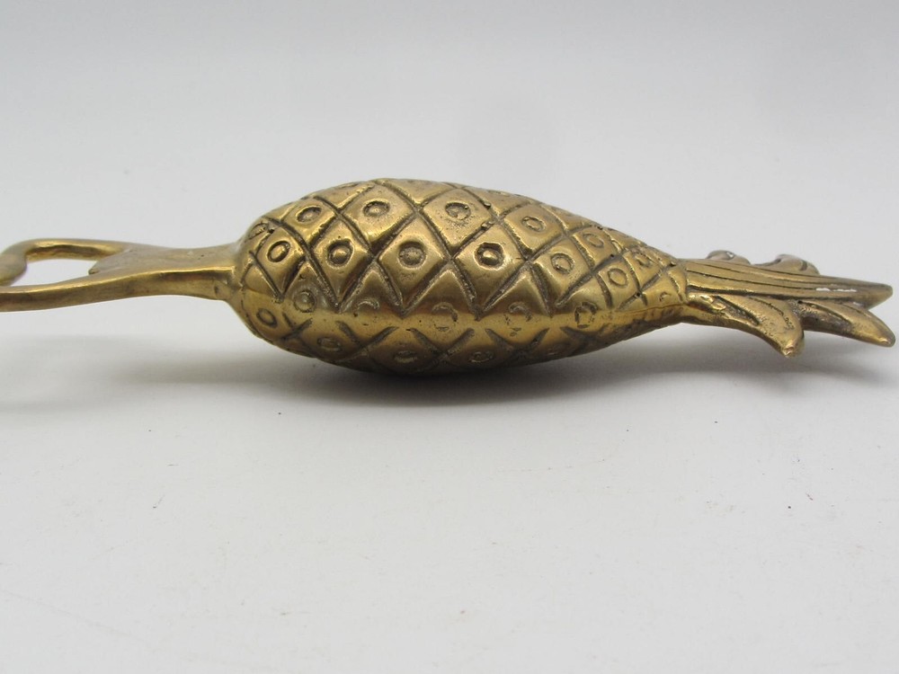 Vintage Solid Brass Pineapple Bottle Opener