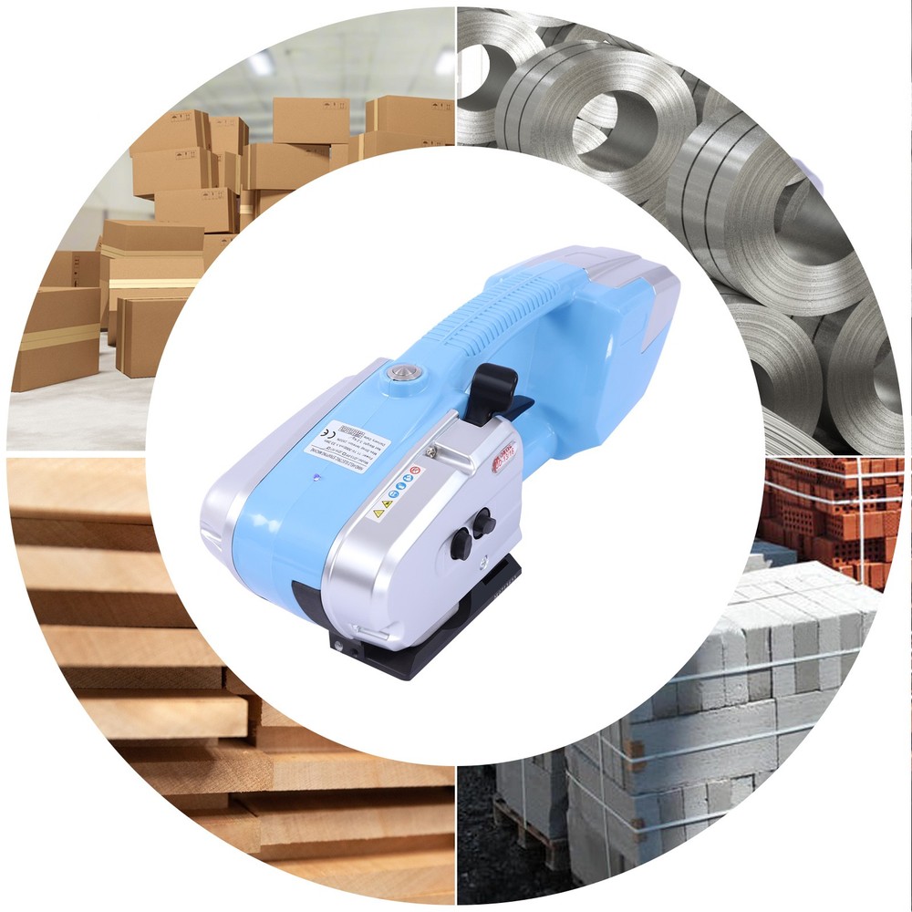 Electric Strapping Machine For 1/2-5/8in Pp Pet Straps Battery Powered Automatic