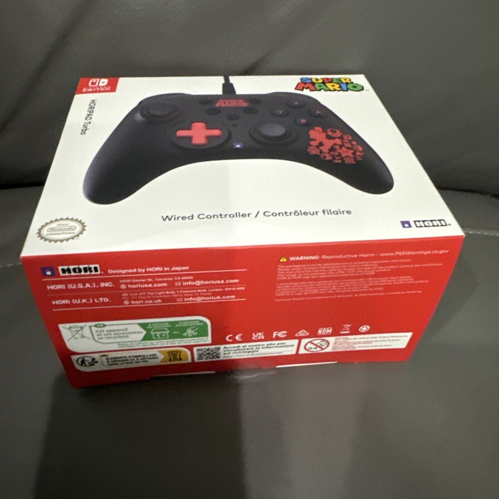 Hori Switch Horipad Turbo - Mario Controller New