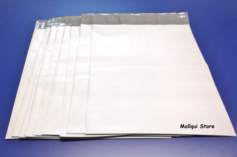 100 White 10 x 13 Poly mailer bag plastic envelopes High quality 2.5 MIL thick