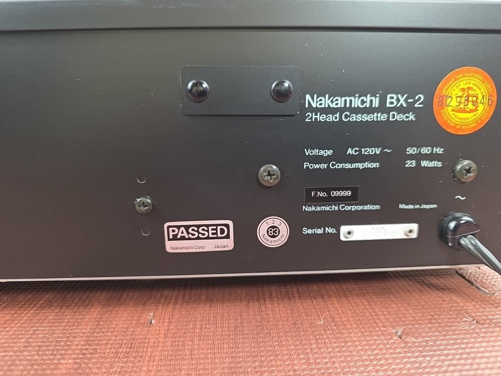 Nakamichi BX-2 2 Head Cassette Deck
