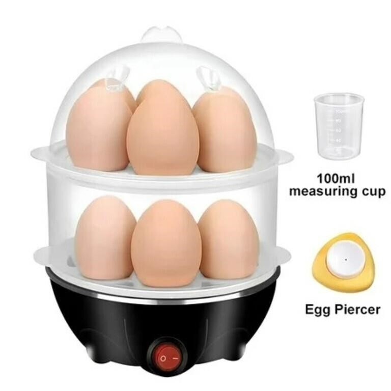 Easy Egg Cooker 14 Egg Capacity 2-Tier