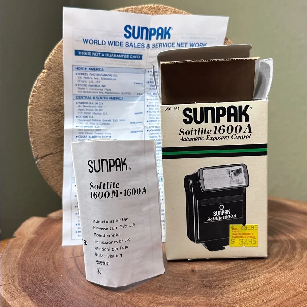 SUNPACK Softlite 1600A Automatic Exposure Control Camera Flash