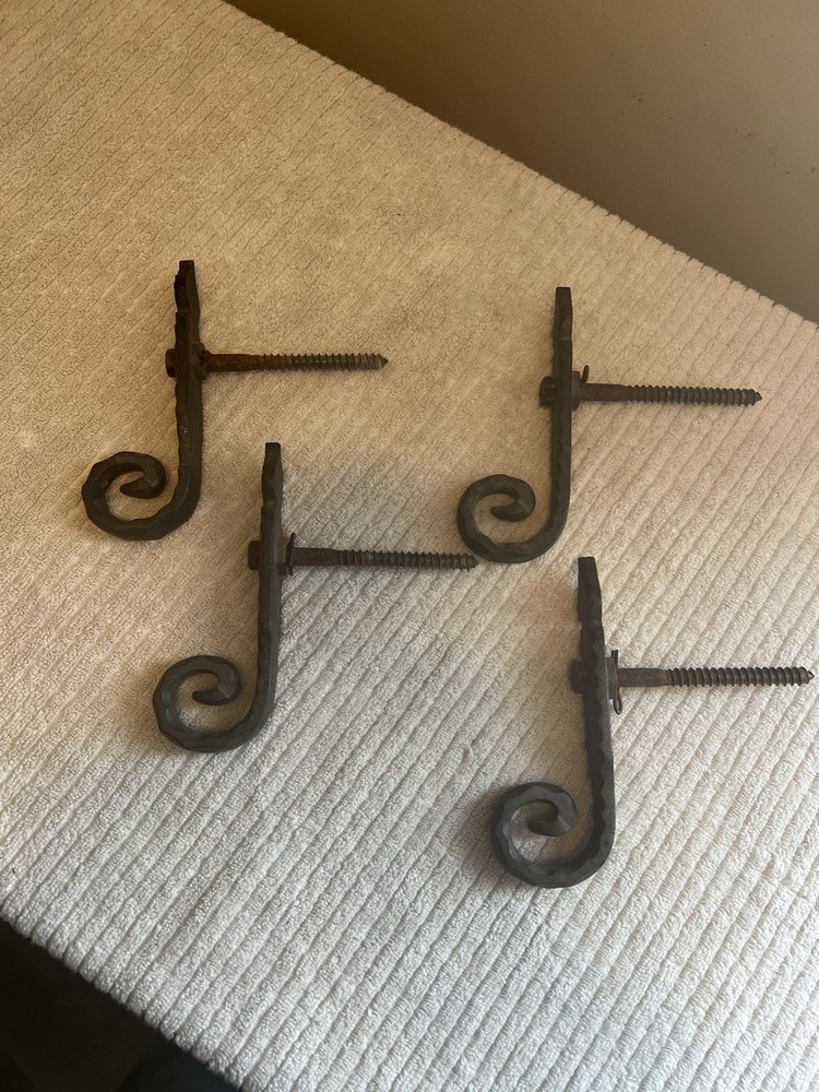 4 Cast Iron Window Shutter Ties