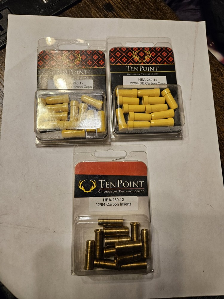 Ten Point SB Carbon Caps And Carbon Inserts 22/64