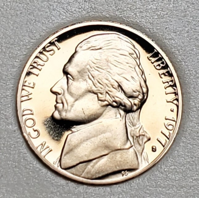 1977 S  JEFFERSON NICKEL PROOF UNC #C4601