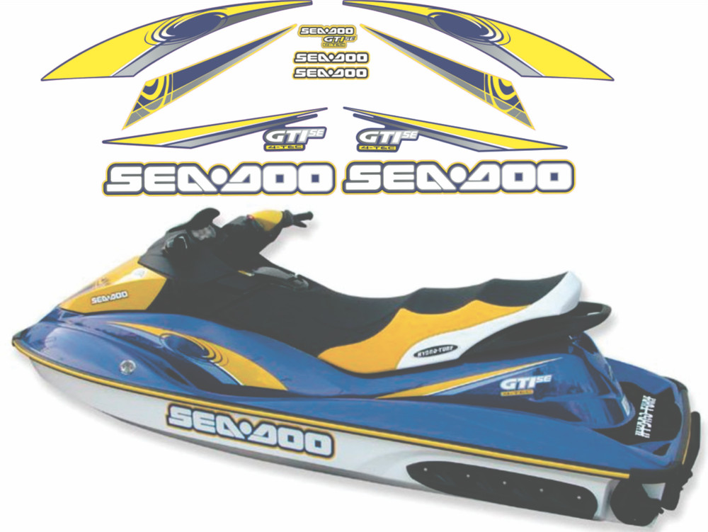 SEADOO GTI SE 2006 Graphics / Decal / Sticker Kit BLUE