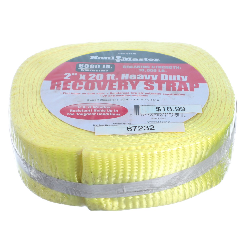 Haul-Master 2" x 20' Heavy Duty Recovery Strap