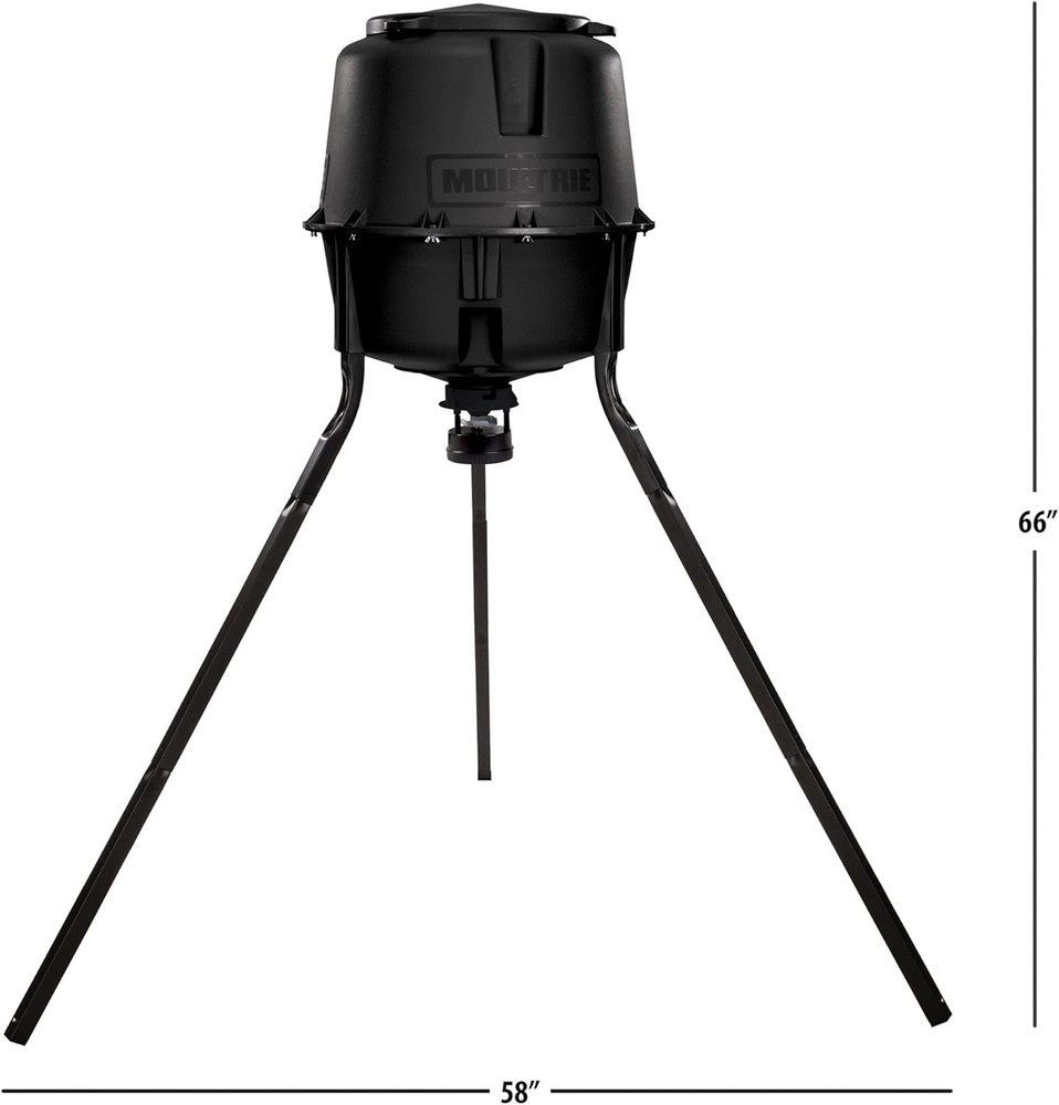 30-Gallon Deer Feeder Tripod Quick-Lock Hopper System - Digital Timer Control -