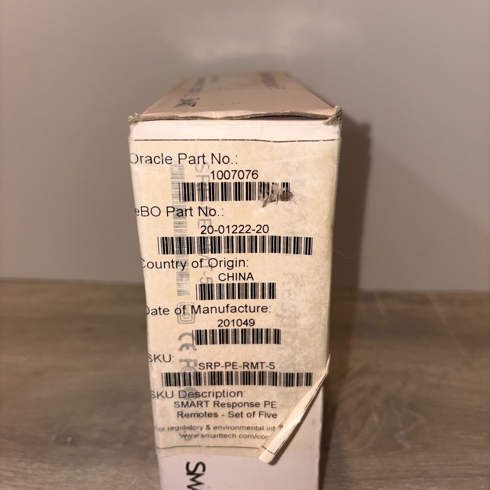 SMART Response PE SRP-PE-RMT-5 Interactive Classroom Response Remotes System